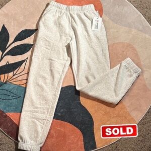 SOLD 
Harlow Light Grey sweats BNWT